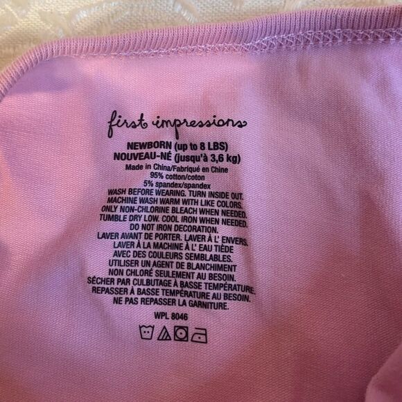 🛍First Impression Be Sweet Baby Girl Bady Suits New Born - Picture 4 of 6